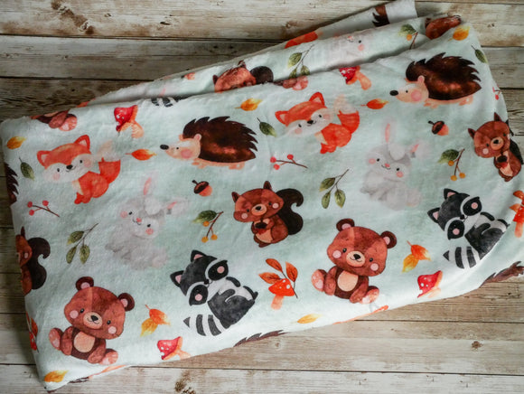 Forest Animals Snuggle Blanket