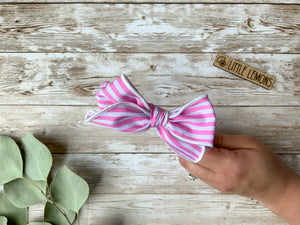 Hand Tied Bow & Headband