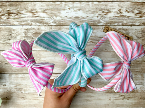 Hand Tied Bow & Headband