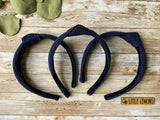 Navy Knotted Headband