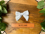 Hand Tied Rib Knit Bow