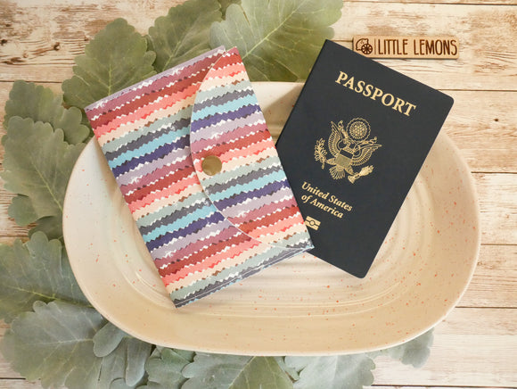 Muted Stripes Passport Cover