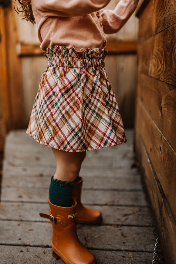 Fall Paper Bag Skirt 6/7Y
