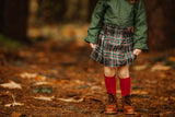 Christmas Plaid Paper Bag Skirt 5y-12y