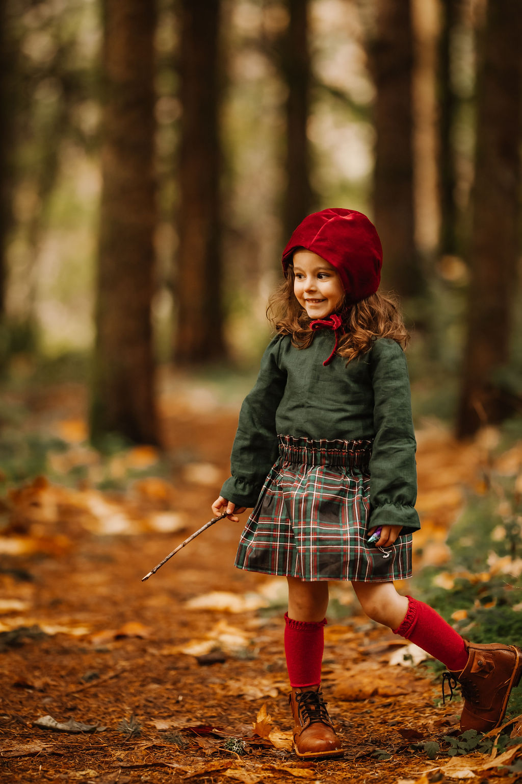 Christmas Plaid Paper Bag Skirt 5y 12y Little Lemons LLP